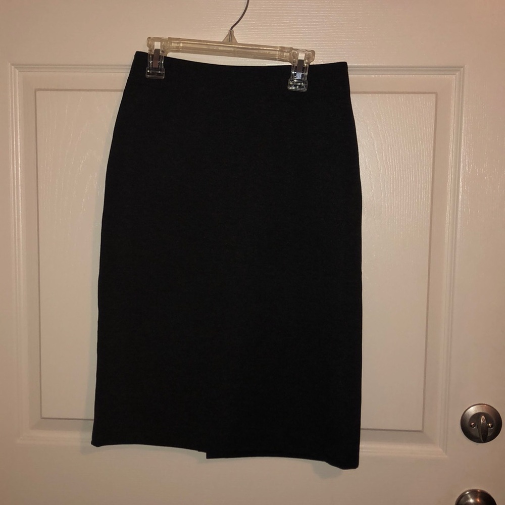 Dark gray pencil skirt